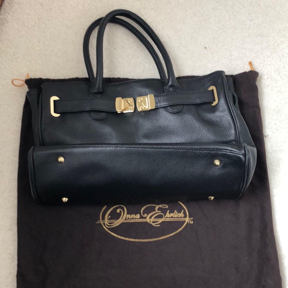 Onna Ehrlich Black Satchel Bag